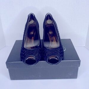 Adrianna Papell Jamie Mesh Women's Peep toe Shoe Size 7.5M